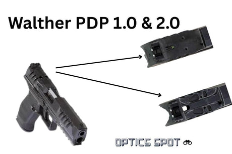 Walther PDP Optics Ready Plates: 1.0 and 2.0 Versions Explained