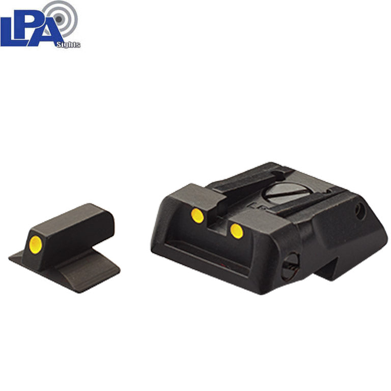 Sig Sauer 1911 .22 LR adjustable sight set with luminescent dots LPA