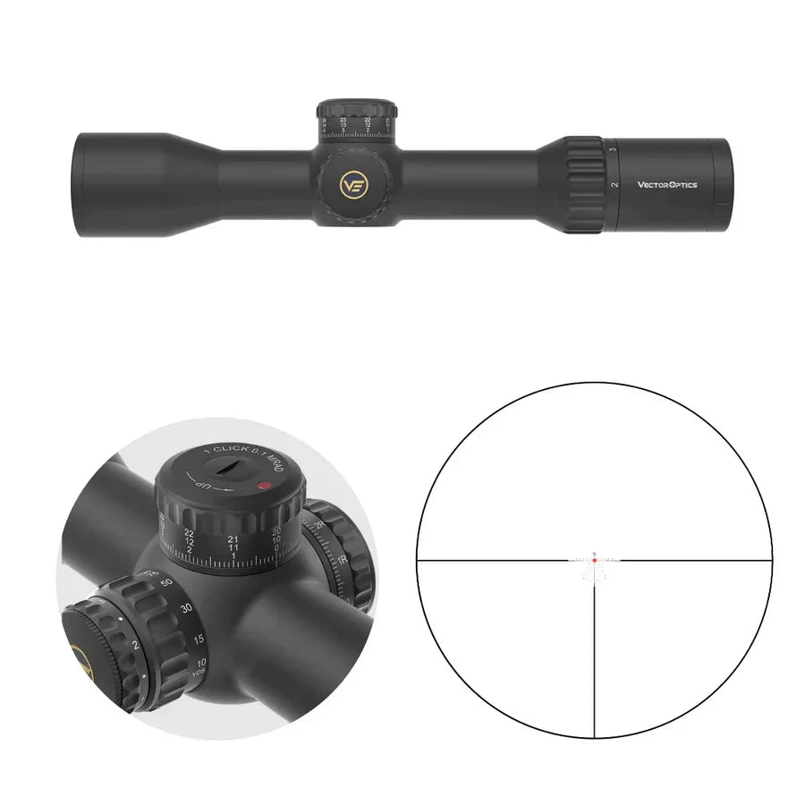 Vector Optics Continental x6 2-12x44 CTR MPVO kikarsikte Vector Optics