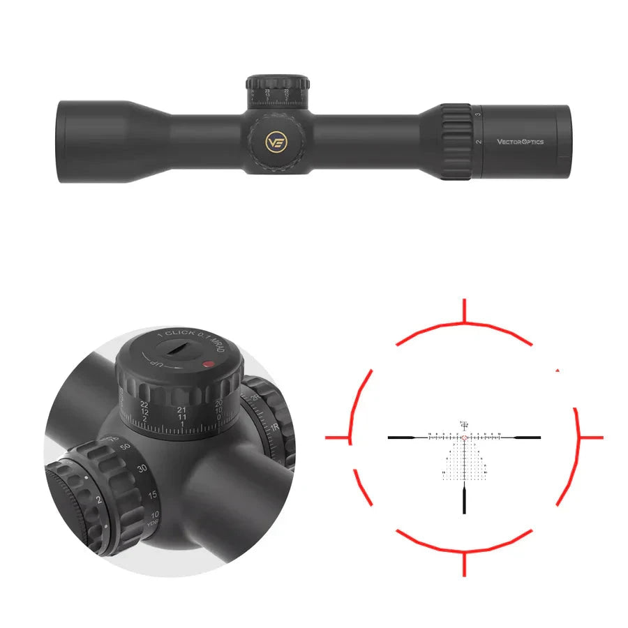 Vector Optics Continental x6 2-12x44 RAR kikarsikte Vector Optics