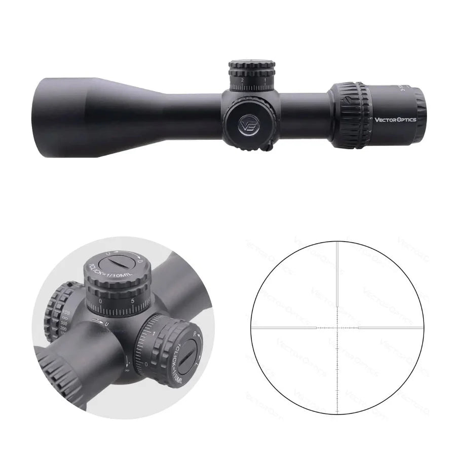 Vector Optics Veyron 3-12x44 FFP kompakt kikarsikte för gevär