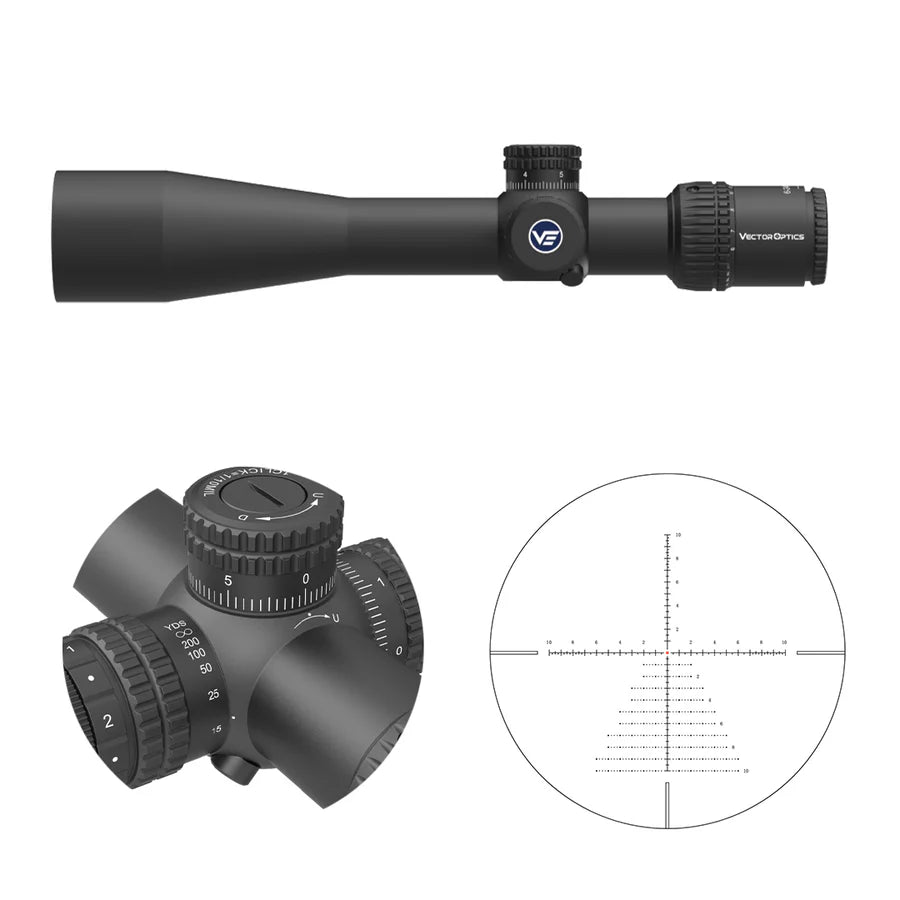 Vector Optics Veyron 6-24x44IR SFP kompakt kikarsikte för gevär