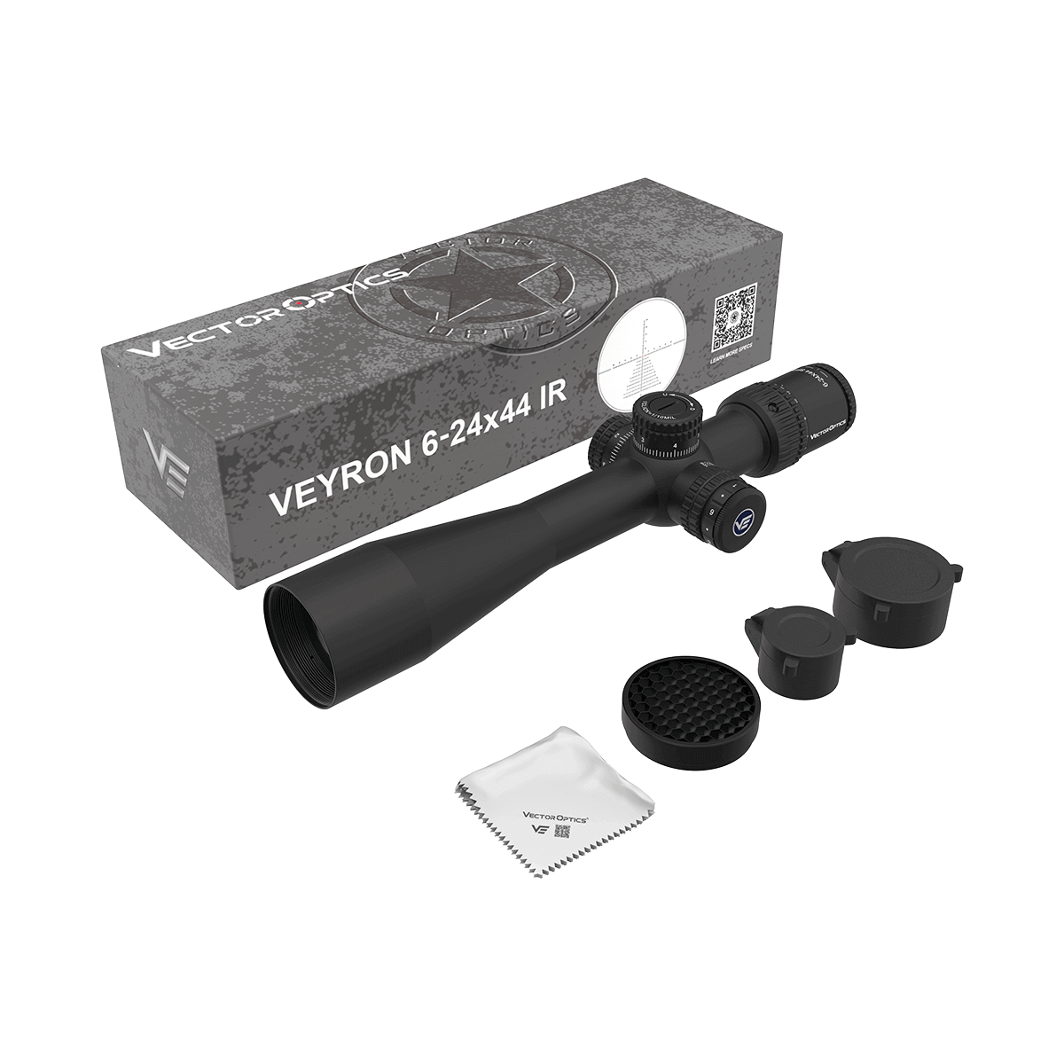 Vector Optics Veyron 6-24x44IR SFP kompakt kikarsikte för gevär
