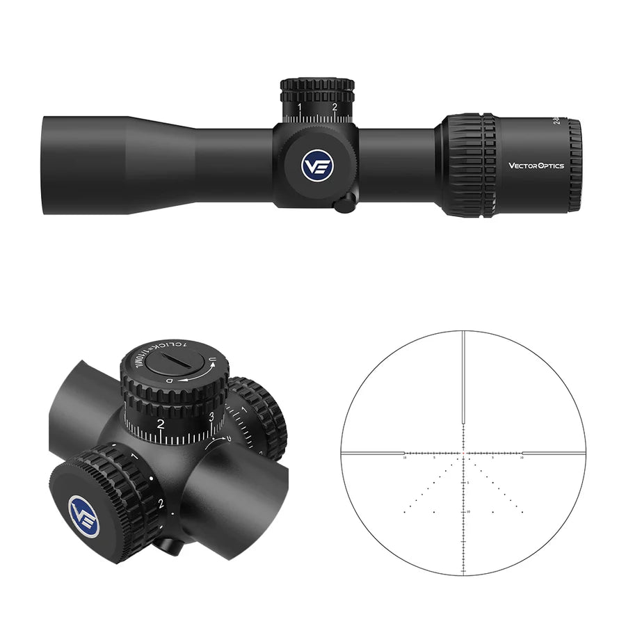Vector Optics Veyron 2-8x32IR kompakt kikarsikte för gevär