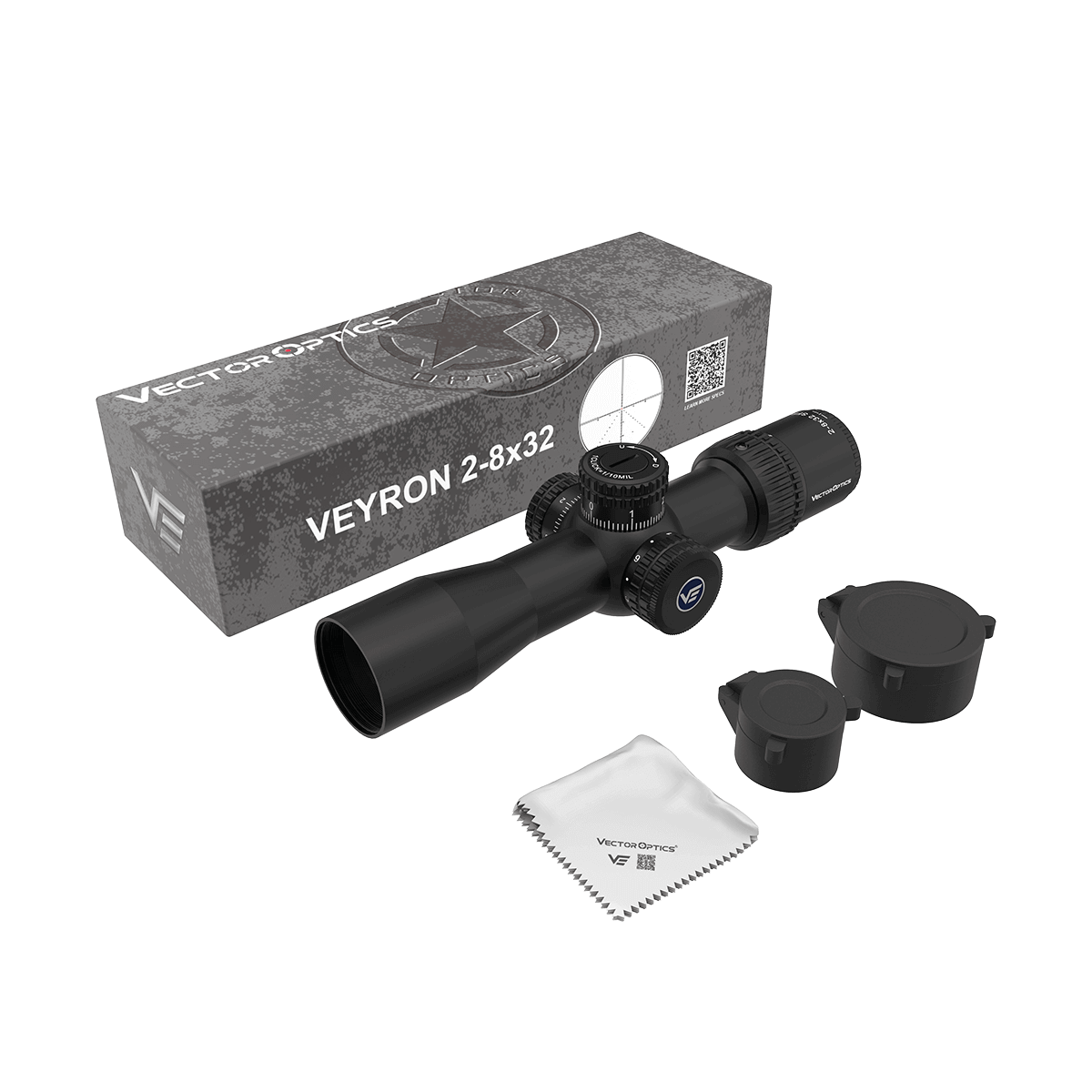 Vector Optics Veyron 2-8x32IR kompakt kikarsikte för gevär