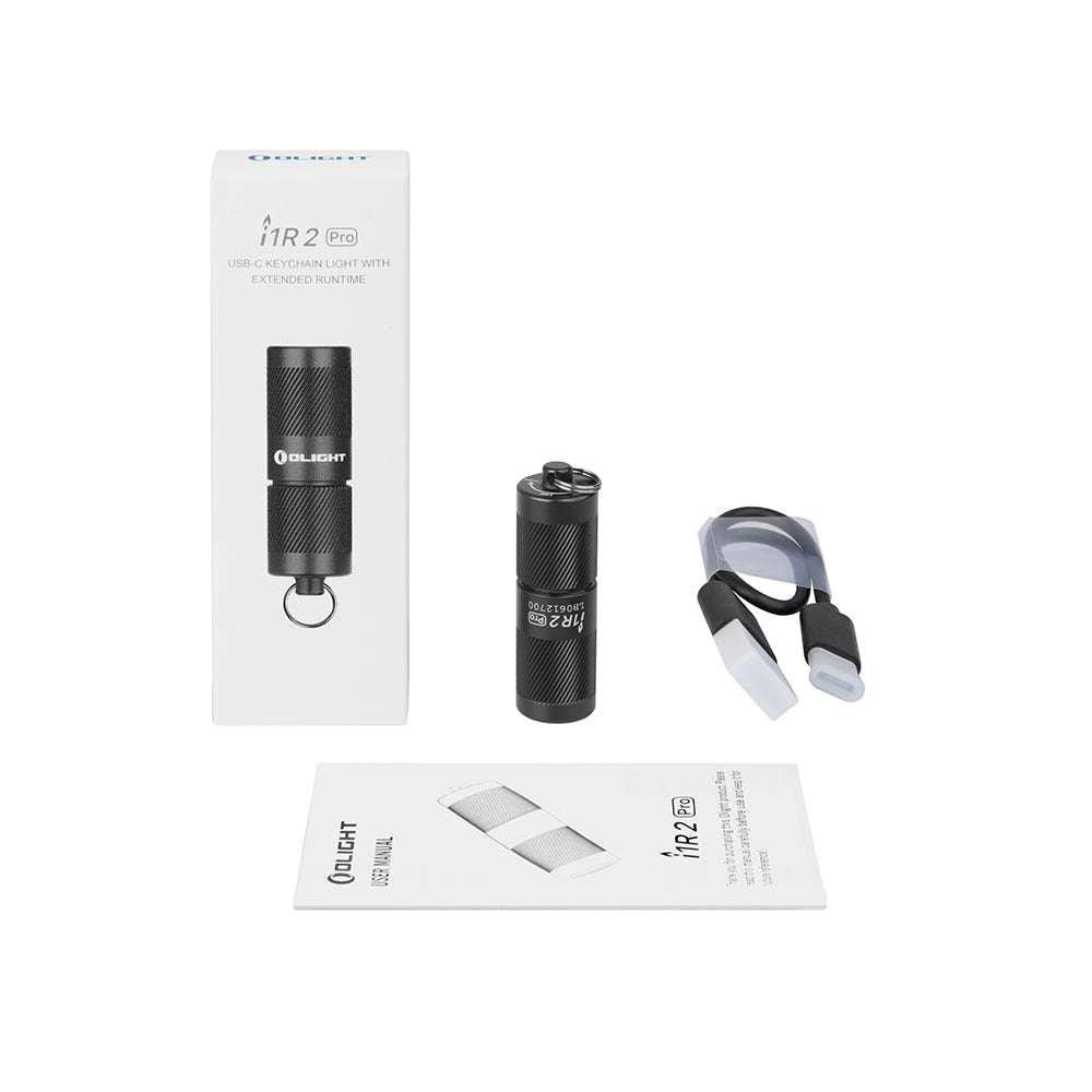 Olight i1R 2 Pro | uppladdningsbar nyckelringslampa | 180 lm - Svart