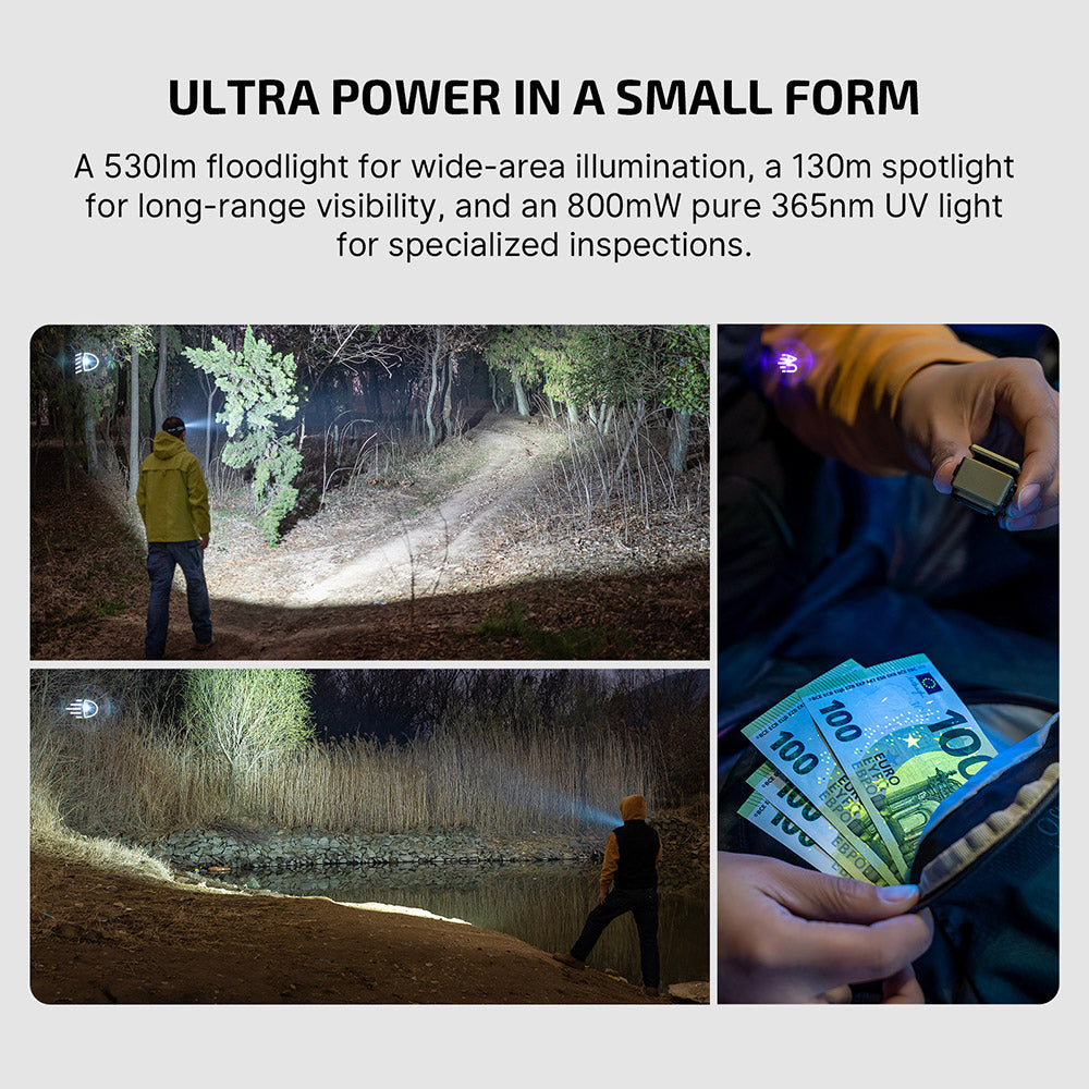 Olight Oclip Ultra | 3-i-1 clip-on EDC-ficklampa | 530 lm - Olive Green
