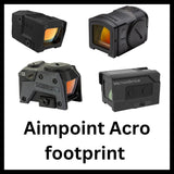 Rödpunktsikten med Aimpoint Acro footprint