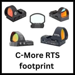 Rödpunktssikten med C-More RTS-fotavtryck