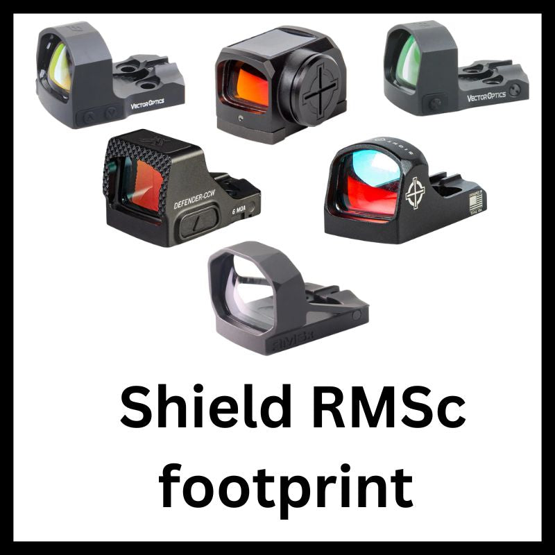 Rödpunktsikten med Shield RMSc footprint – Optics Spot