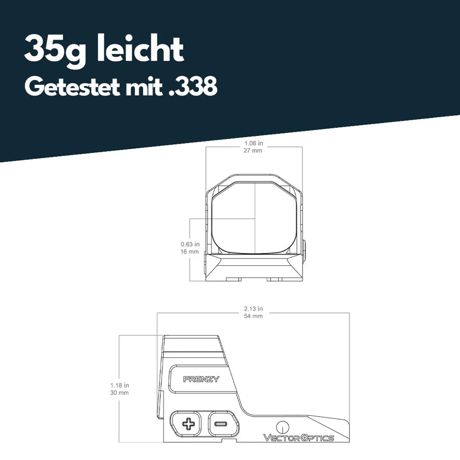 Vector Optics Frenzy 1x20x24 för CZ Shadow 2 OR 
