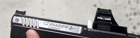 CZ Shadow 2 adapterplatta med integrerat framförflyttat baksikte | Trijicon RMR footprint
