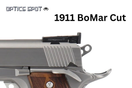 1911 [BoMar Cut] fullt justerbart baksikte | räfflat med 3 punkter