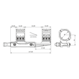 30 mm siktesfäste cantilever | Picatinny QD Ergo bas 