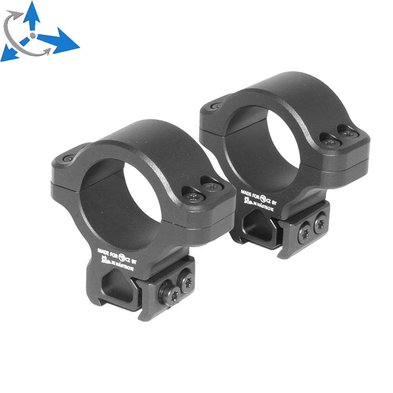 CZ 457 kikarsiktesringar för dovetail | 1 inch [25.4mm]