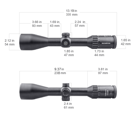 Vector Optics Continental 2-12x50 SFP kikarsikte