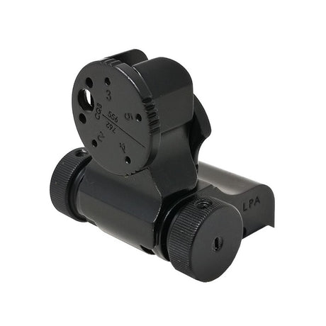 Fällbara justerbara sikten för Picatinny-bas [AR-15 M4 & other] | med fiberoptik