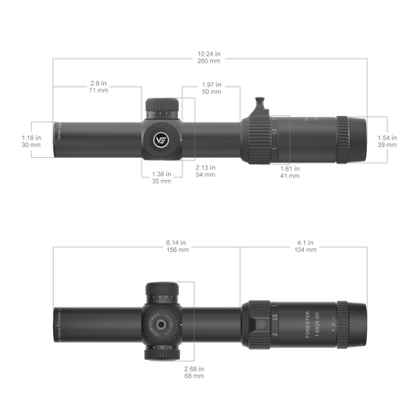 Vector Optics Forester 1-5x24SFP GenII riflescope
