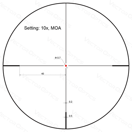 Vector Optics Forester 2-10x40SFP kikarsikte