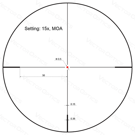 Vector Optics Forester 3-15x50SFP kikarsikte