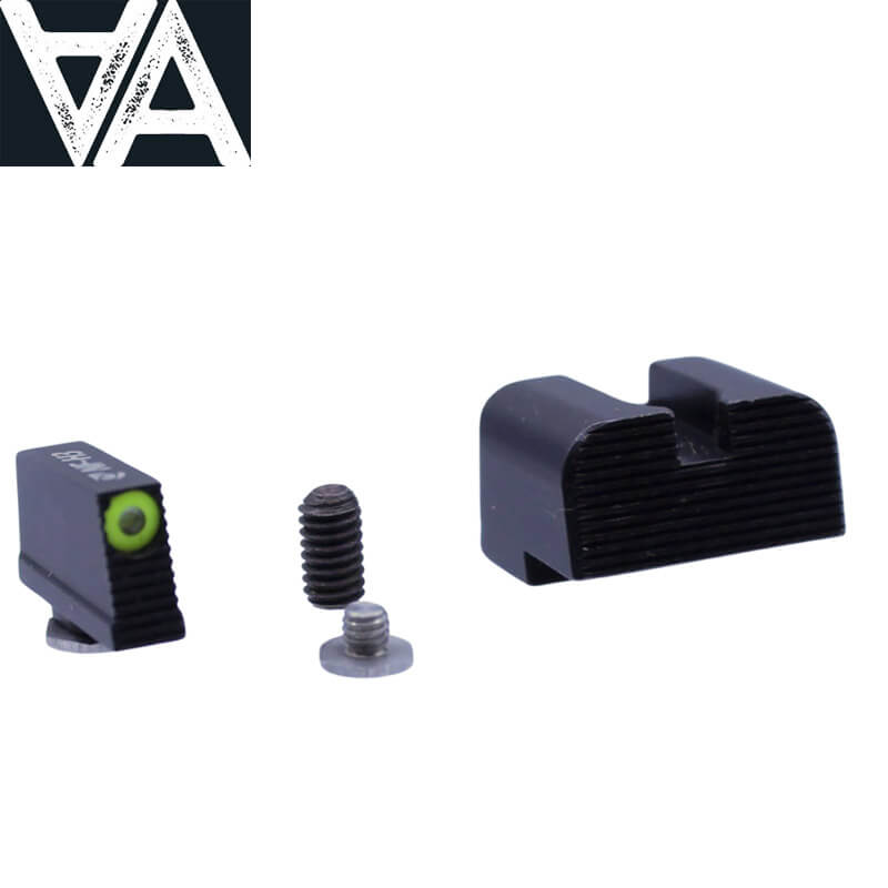 Glock 17 MOS, 19 MOS, 34 MOS natt sikten med tritium 