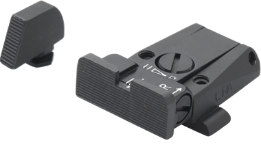 Glock [G17, G19, G26 & andra] justerbart sikteset | räfflad 
