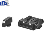 Justerbara sikten för Glock [G17 G19 G26 & other] | med vita prickar