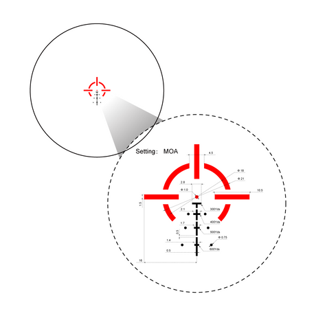Vector Optics Paragon 4x24 ultra compact prismakikarsikte för gevär