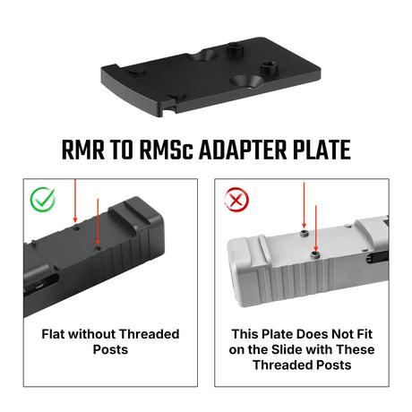 Footprint adapter | från Trijicon RMR till Shield RMSc & K-series footprint