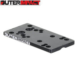 Rödpunktsmontage Glock models [G17 G19 G26 & other] | type C [RMR RTS Docter footprint]
