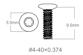 Set med skruvar 3pcs | 4-40x0.374’’ [T10]