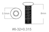 Set skruvar 3st | 6-32x0.315’’ [T10]