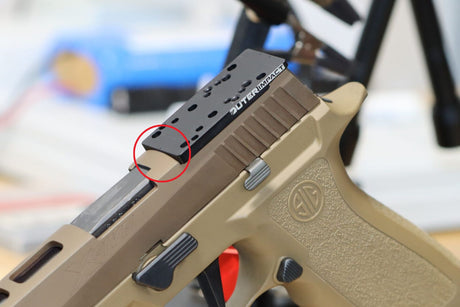 Sig P320-XFIVE [2014 - 2018] adapterplatta | typ C [RMR RTS & Docter footprint]