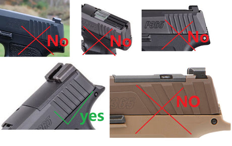 Sig P365 [X & XL] adapterplatta | Trijicon RMR footprint