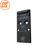 Steel rödpunktsikte platta for Glock MOS | Trijicon RMR footprint