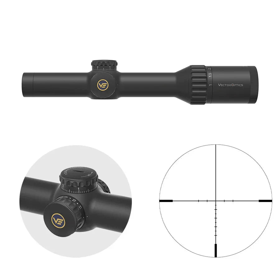 Vector Optics Continental 1-10x24i ED Fiber kikarsikte Vector Optics