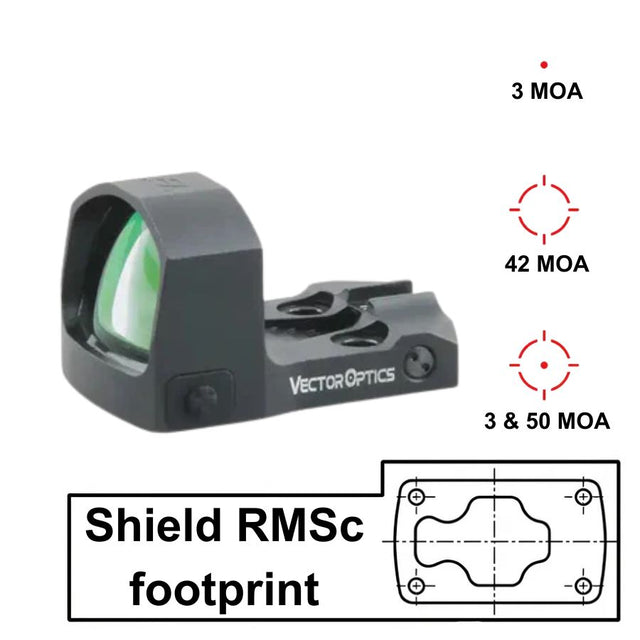 Vector Optics Frenzy-S 1x17x24 MOS Multi Reticle rödpunktsikte