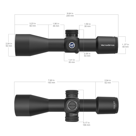 Vector Optics Veyron 10x44 SFP kompakt kikarsikte