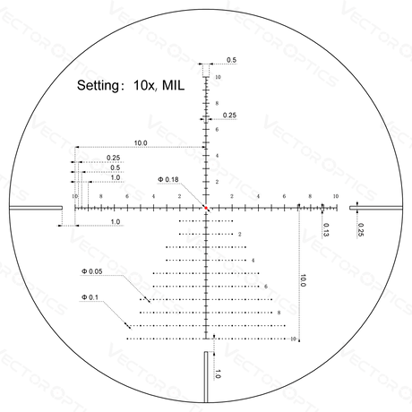 Vector Optics Veyron 3-12x44IR SFP kompakt kikarsikte för gevär