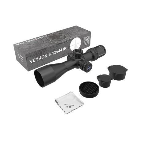 Vector Optics Veyron 3-12x44IR SFP kompakt kikarsikte för gevär