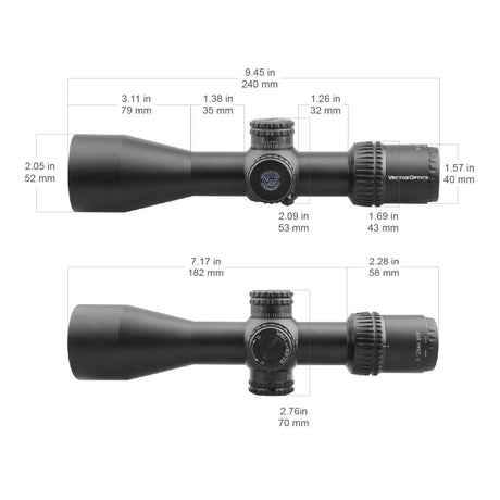 Vector Optics Veyron 3-12x44 SFP kompakt kikarsikte
