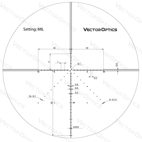 Vector Optics Veyron 6-24x44 IR First Focal Plane Illuminated kikarsikte