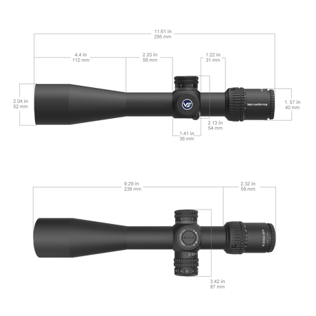 Vector Optics Veyron 6-24x44IR SFP kompakt kikarsikte för gevär