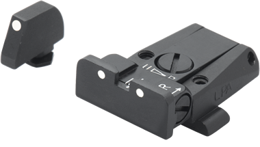 Justerbara sikten för Glock [G17 G19 G26 & other] | white dots