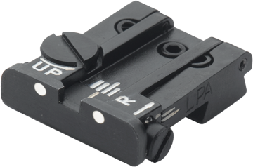 Browning Hi-Power [Sport Vigilante Mark III Practical HP40] justerbart baksikte | vita punkter