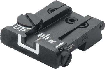 Browning Hi-Power [Sport Vigilante Mark III Practical HP40] justerbart baksikte | vita linjer