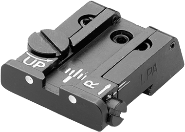 CZ P-10 fullt justerbart baksikte | vita punkter