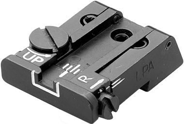 CZ P-10 fullt justerbart baksikte | vita linjer