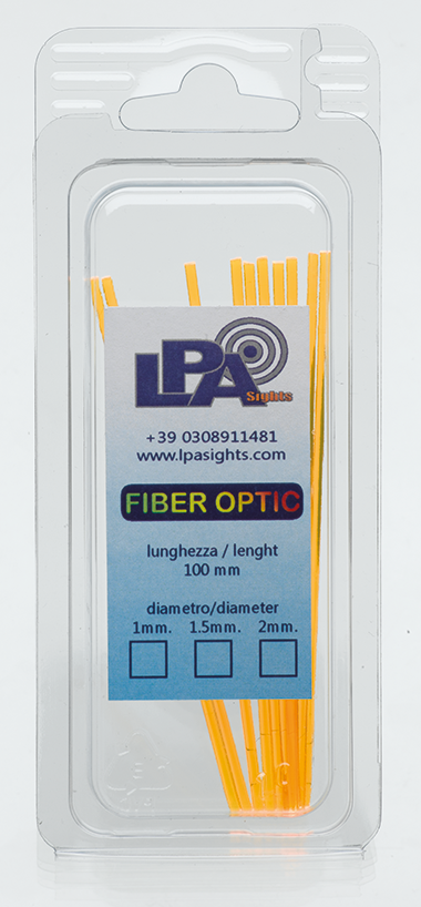 Fiber optic replacement rod | 10 pcs - Yellow 1.0 mm