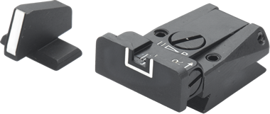 H&K P7 justerbara sikten | vita linjer